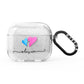 Personalised Confetti Hearts AirPods Glitter Case 3rd Gen