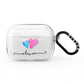 Personalised Confetti Hearts AirPods Pro Clear Case