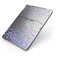 Personalised Confetti Hearts Apple iPad Case on Grey iPad Side View