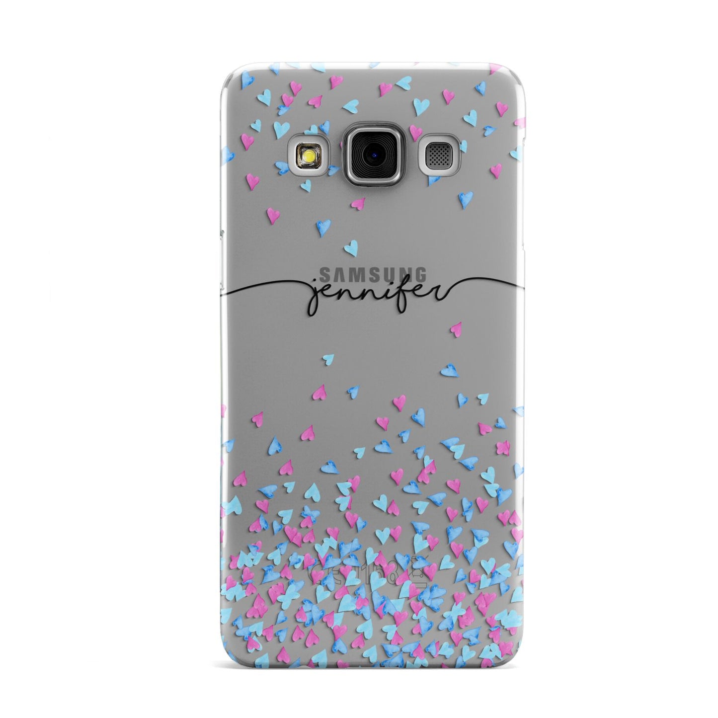 Personalised Confetti Hearts Samsung Galaxy A3 Case