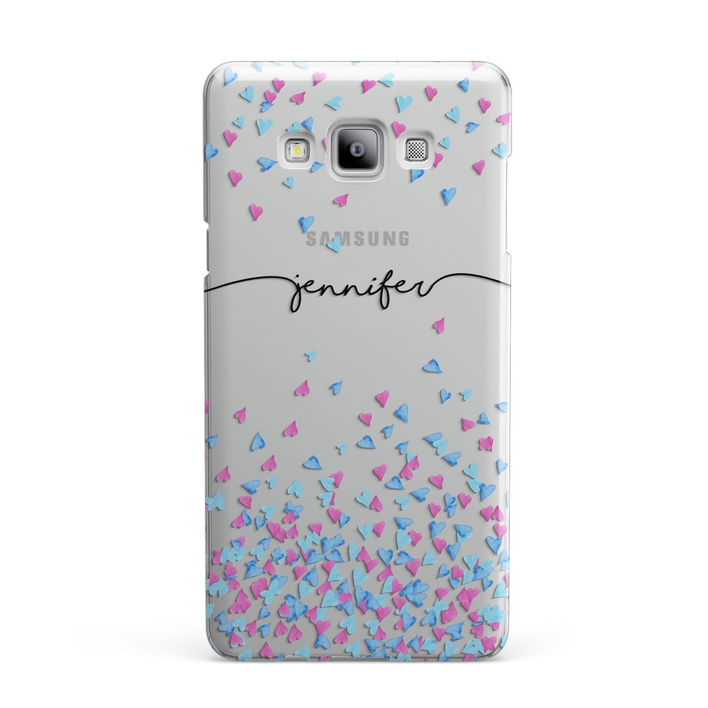 Personalised Confetti Hearts Samsung Galaxy A7 2015 Case