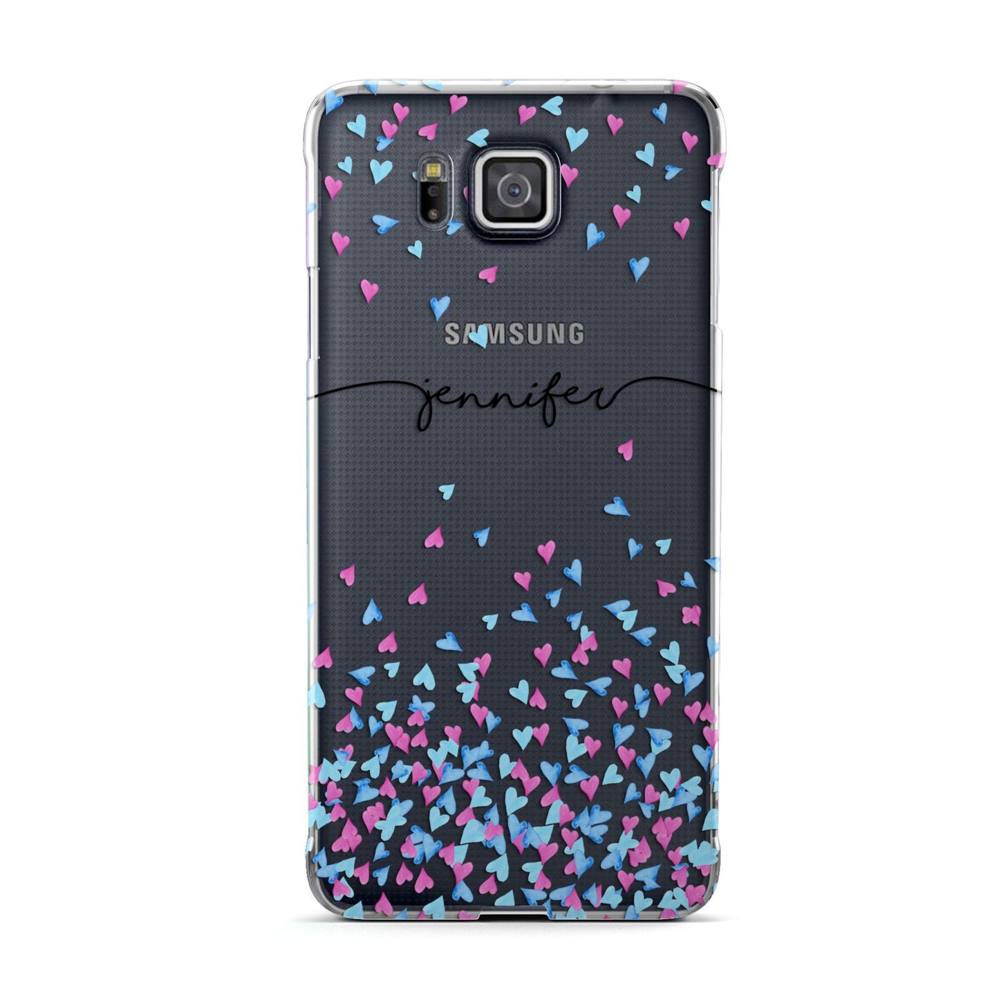 Personalised Confetti Hearts Samsung Galaxy Alpha Case