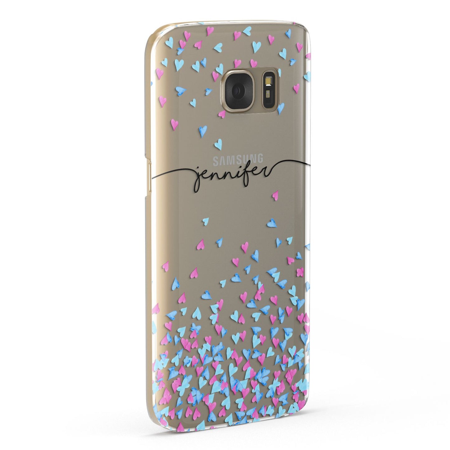 Personalised Confetti Hearts Samsung Galaxy Case Fourty Five Degrees