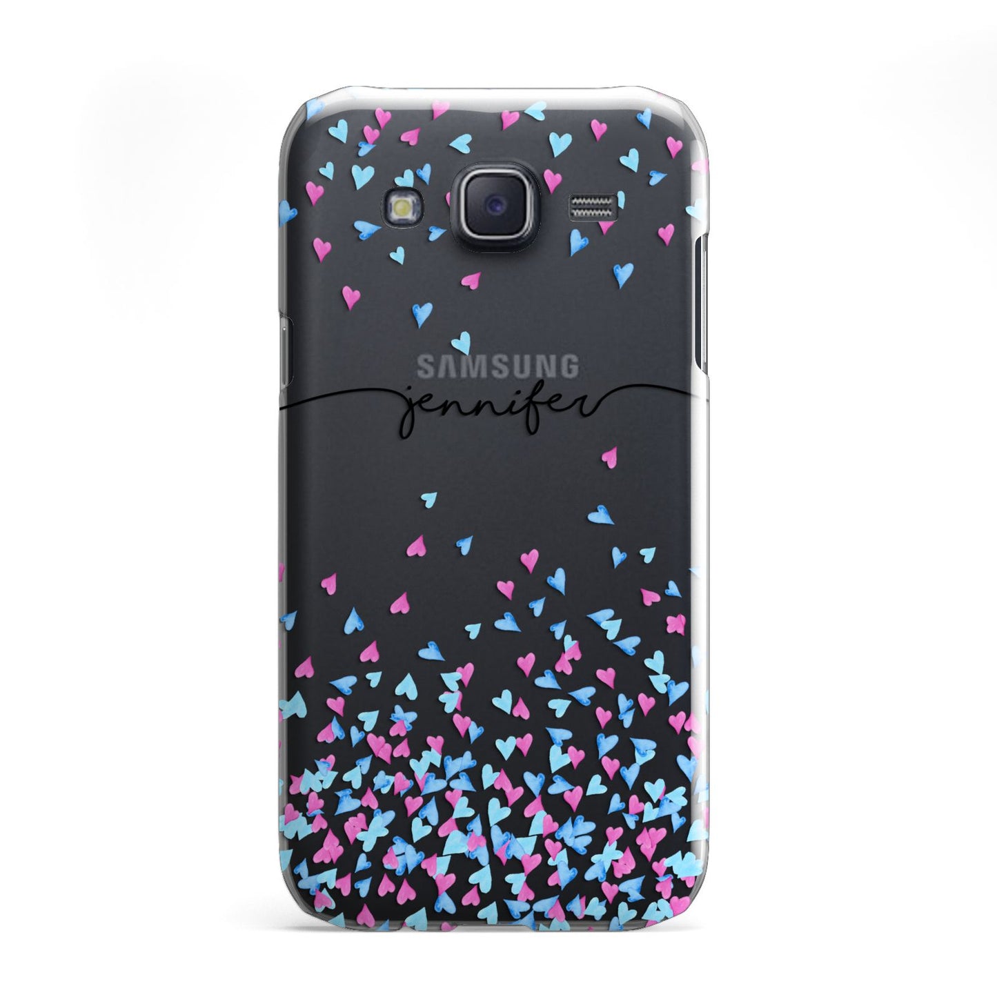 Personalised Confetti Hearts Samsung Galaxy J5 Case