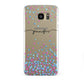 Personalised Confetti Hearts Samsung Galaxy S7 Edge Case