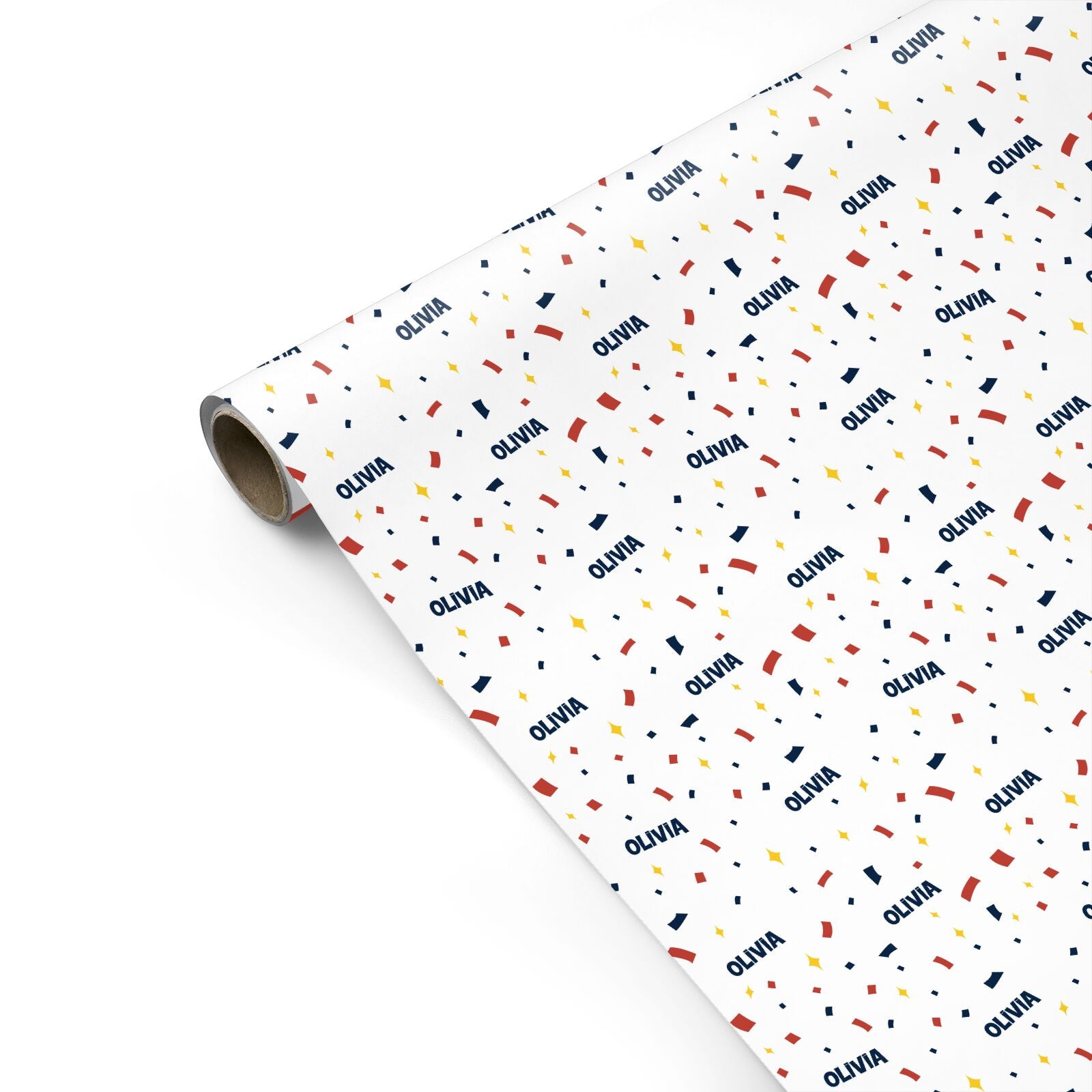 Personalised Confetti Personalised Gift Wrap