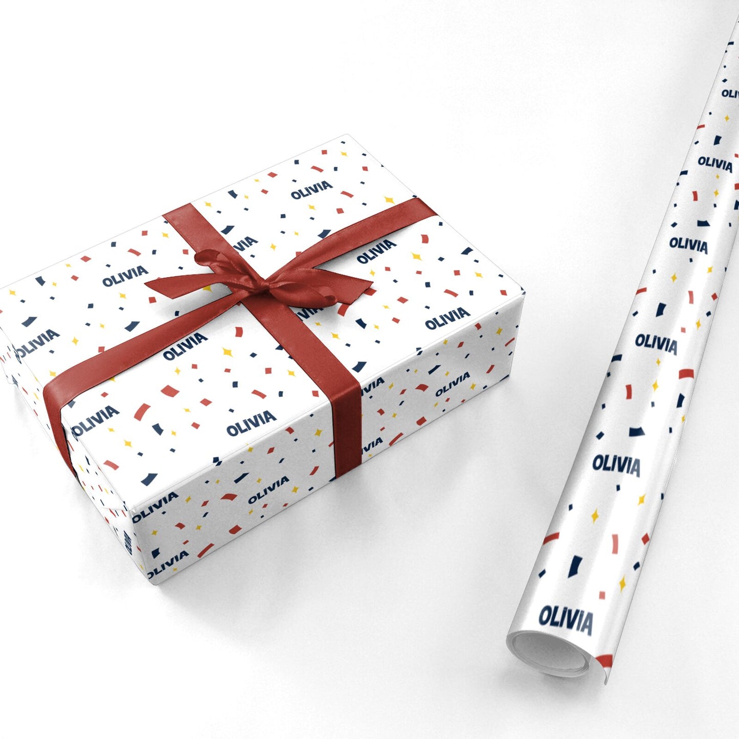 Personalised Confetti Personalised Wrapping Paper