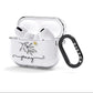 Personalised Constellation AirPods Clear Case 3rd Gen Side Image