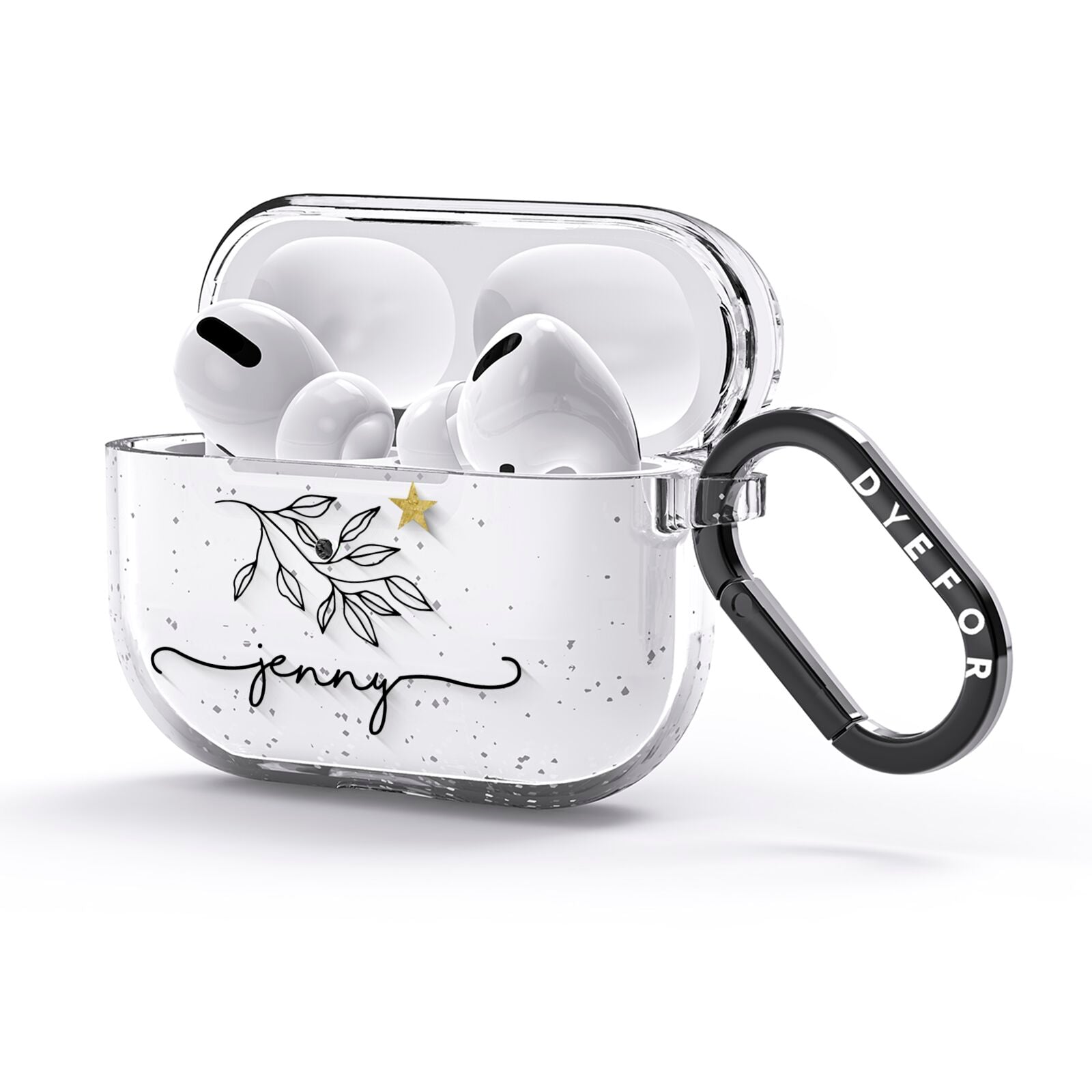 Personalised Constellation AirPods Glitter Case 3rd Gen Side Image