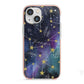 Personalised Constellation iPhone 13 Mini TPU Impact Case with Pink Edges