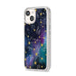 Personalised Constellation iPhone 14 Clear Tough Case Starlight Angled Image