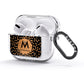 Personalised Copper Black Marble With Name AirPods Glitter Case 3rd Gen Side Image
