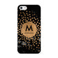 Personalised Copper Black Marble With Name Apple iPhone 5 Case