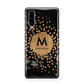 Personalised Copper Black Marble With Name Huawei P30 Phone Case