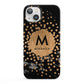 Personalised Copper Black Marble With Name iPhone 13 Full Wrap 3D Snap Case