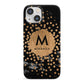 Personalised Copper Black Marble With Name iPhone 13 Mini Full Wrap 3D Snap Case