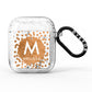 Personalised Copper Confetti Marble Name AirPods Glitter Case