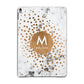 Personalised Copper Confetti Marble Name Apple iPad Grey Case