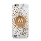 Personalised Copper Confetti Marble Name Apple iPhone 6 3D Tough Case