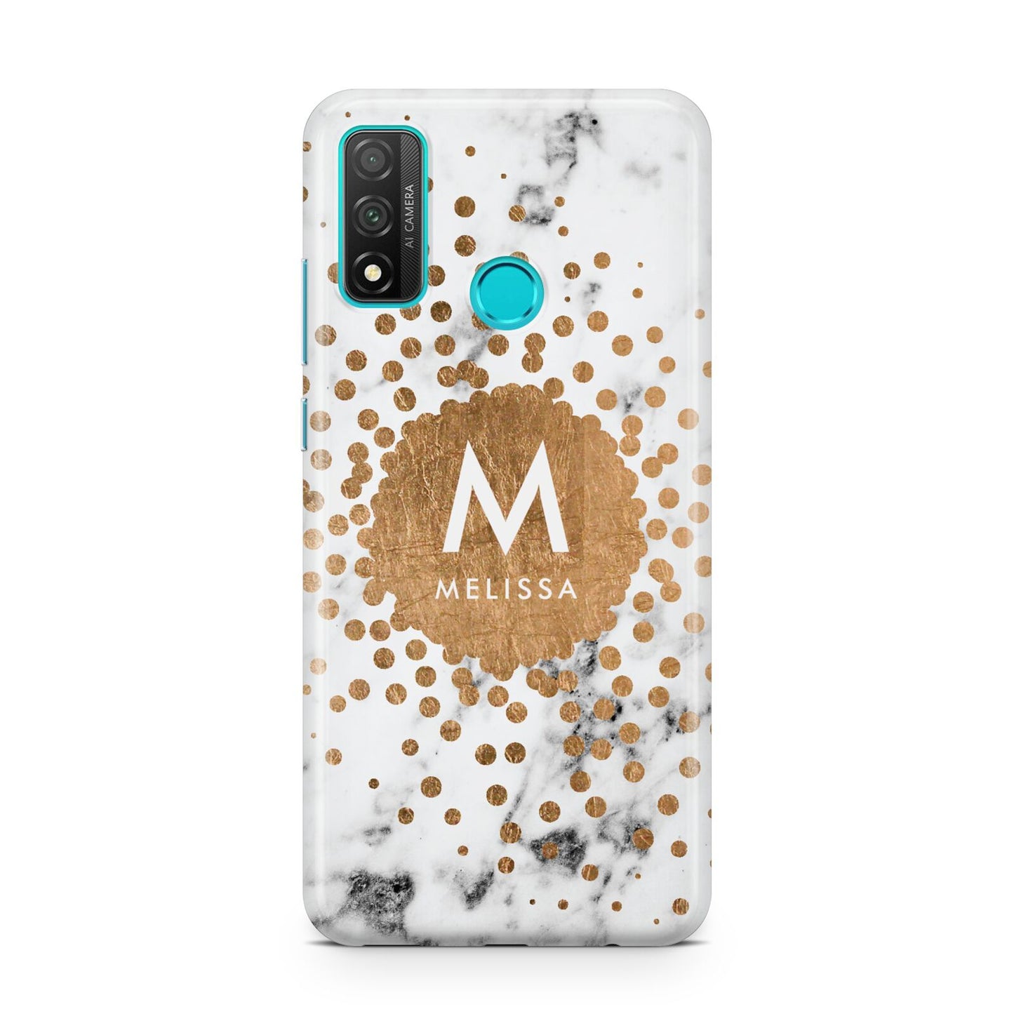 Personalised Copper Confetti Marble Name Huawei P Smart 2020