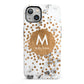 Personalised Copper Confetti Marble Name iPhone 13 Full Wrap 3D Tough Case