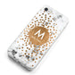 Personalised Copper Confetti Marble Name iPhone 8 Bumper Case on Silver iPhone Alternative Image