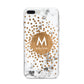 Personalised Copper Confetti Marble Name iPhone 8 Plus Bumper Case on Silver iPhone