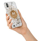 Personalised Copper Confetti Marble Name iPhone X Bumper Case on Silver iPhone Alternative Image 2