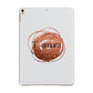 Personalised Copper Effect Custom Initials Apple iPad Gold Case
