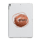 Personalised Copper Effect Custom Initials Apple iPad Grey Case