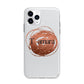 Personalised Copper Effect Custom Initials Apple iPhone 11 Pro Max in Silver with Bumper Case