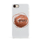 Personalised Copper Effect Custom Initials Apple iPhone 7 8 3D Snap Case