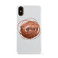 Personalised Copper Effect Custom Initials Apple iPhone XS 3D Snap Case