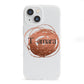 Personalised Copper Effect Custom Initials iPhone 13 Mini Clear Bumper Case