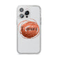 Personalised Copper Effect Custom Initials iPhone 14 Pro Max Glitter Tough Case Silver