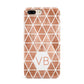 Personalised Copper Initials Apple iPhone 7 8 Plus 3D Tough Case