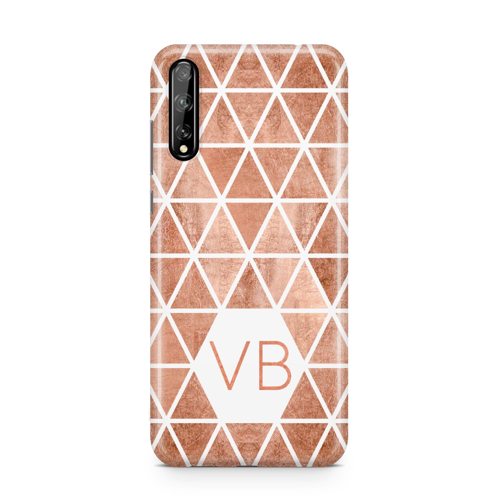 Personalised Copper Initials Huawei Enjoy 10s Phone Case