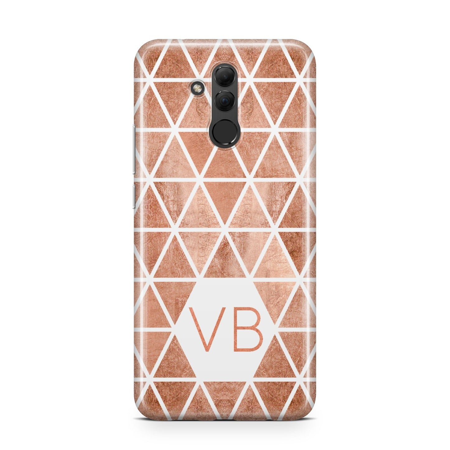 Personalised Copper Initials Huawei Mate 20 Lite