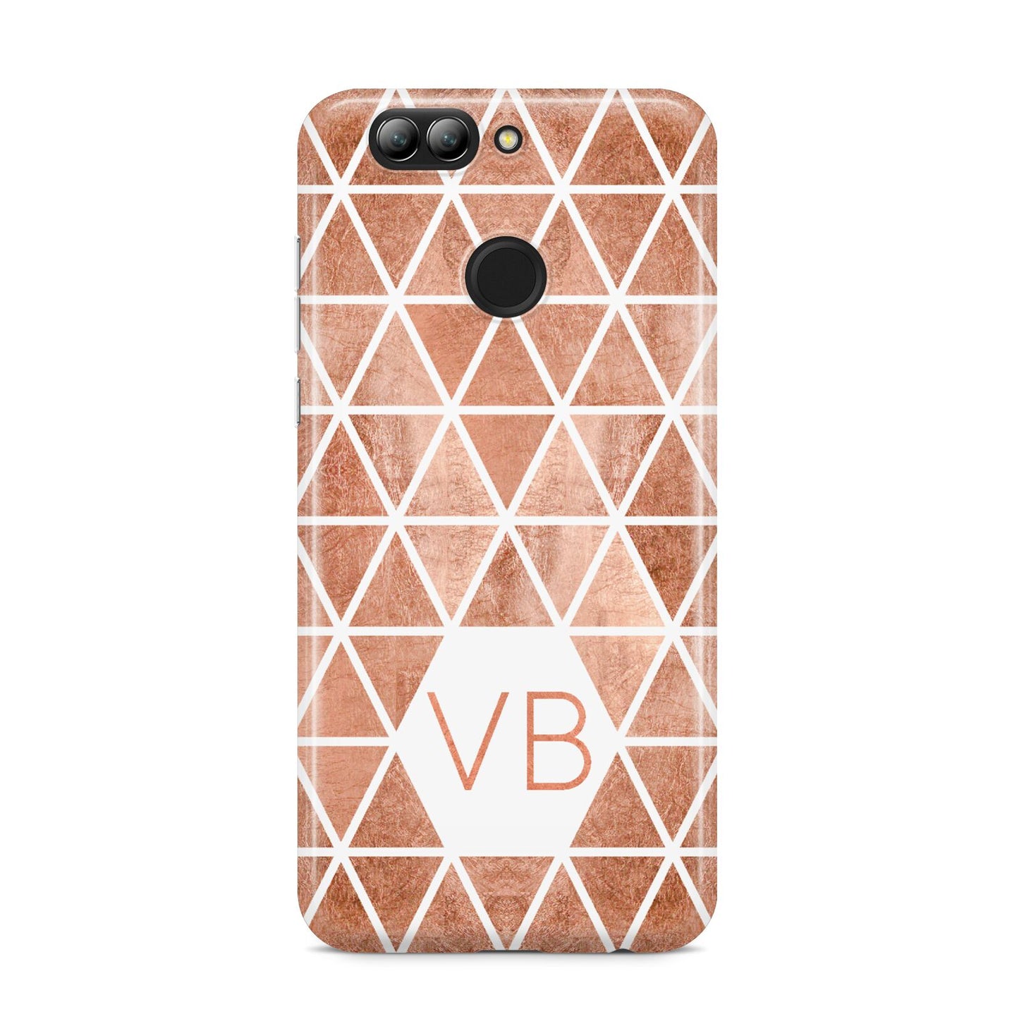 Personalised Copper Initials Huawei Nova 2s Phone Case