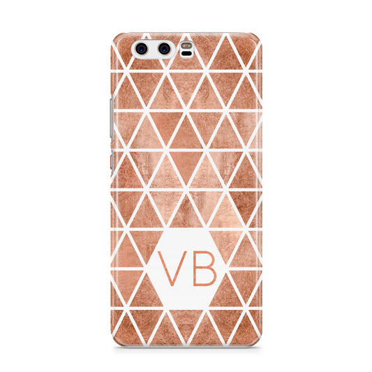 Personalised Copper Initials Huawei P10 Phone Case
