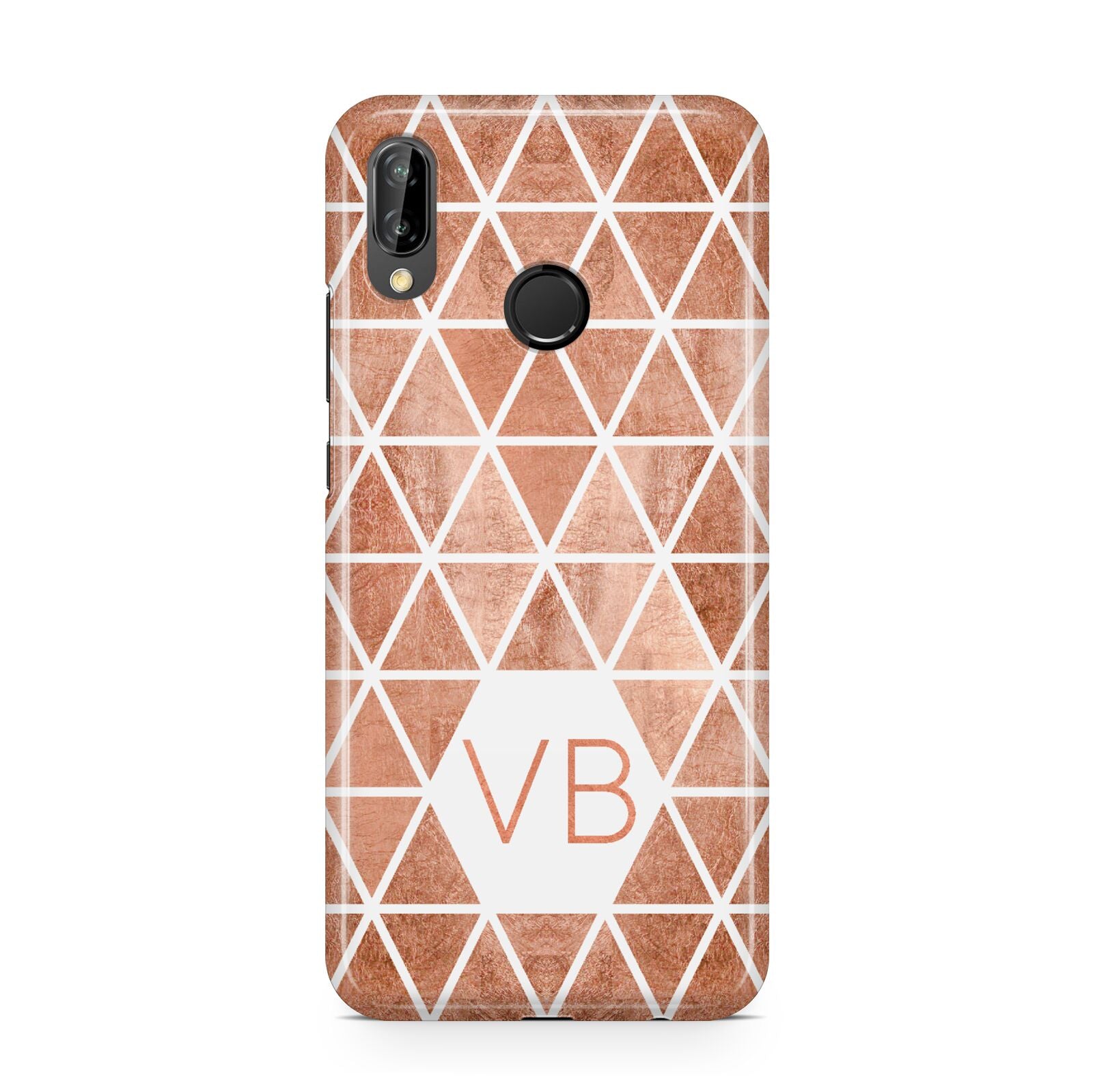 Personalised Copper Initials Huawei P20 Lite Phone Case
