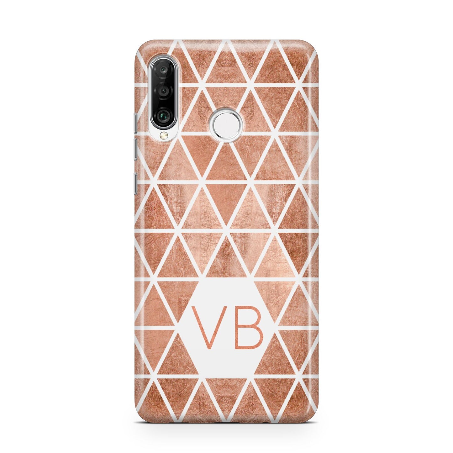 Personalised Copper Initials Huawei P30 Lite Phone Case