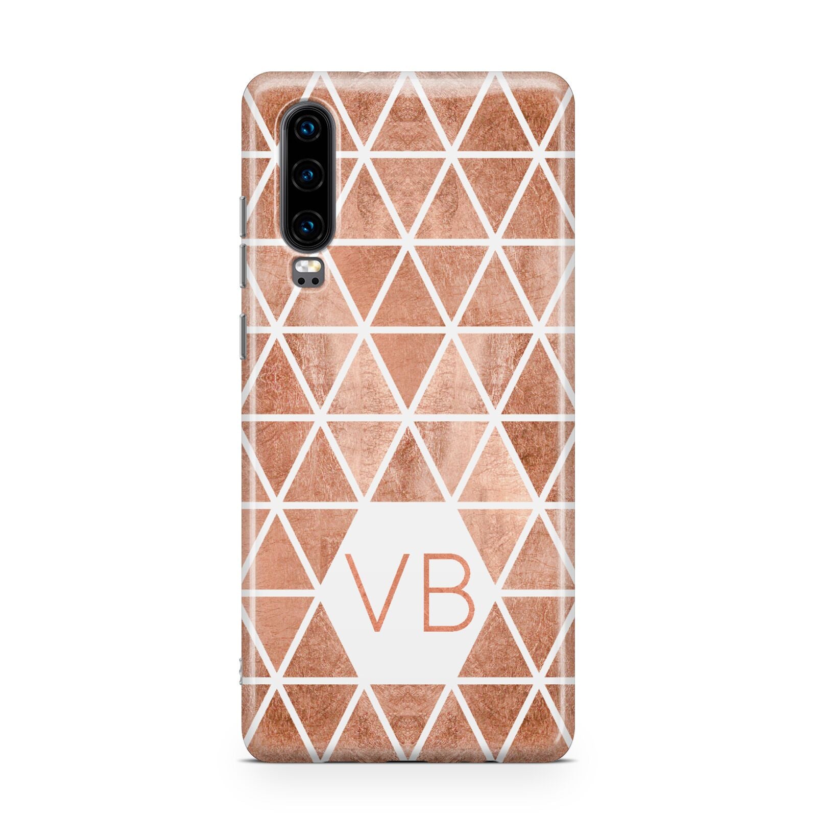 Personalised Copper Initials Huawei P30 Phone Case