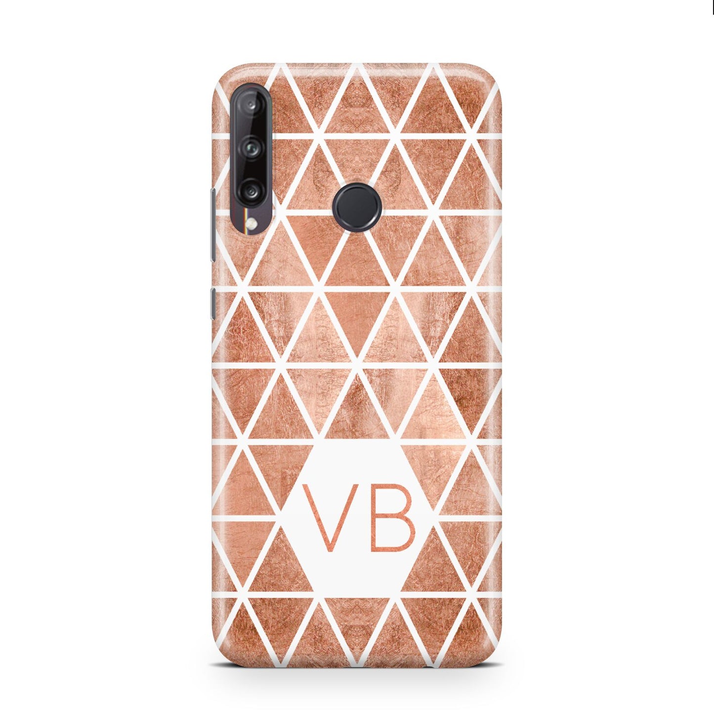Personalised Copper Initials Huawei P40 Lite E Phone Case