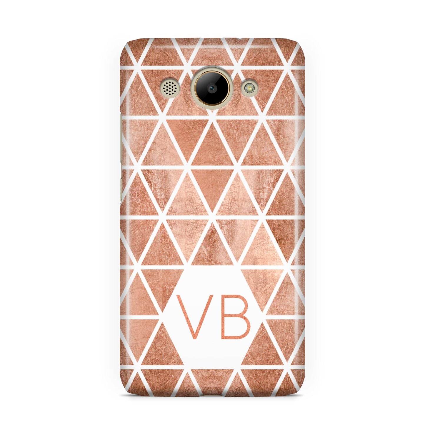 Personalised Copper Initials Huawei Y3 2017