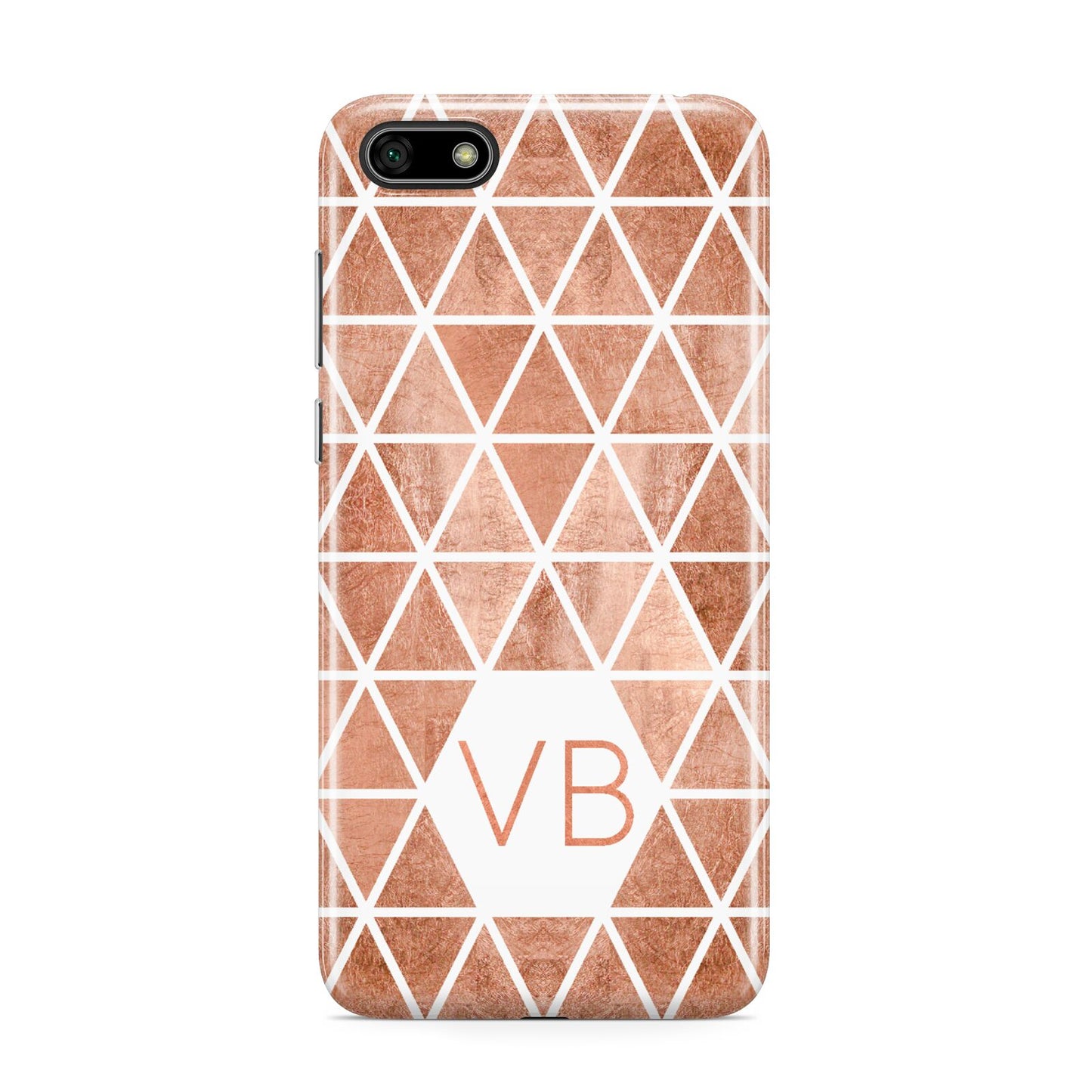 Personalised Copper Initials Huawei Y5 Prime 2018 Phone Case