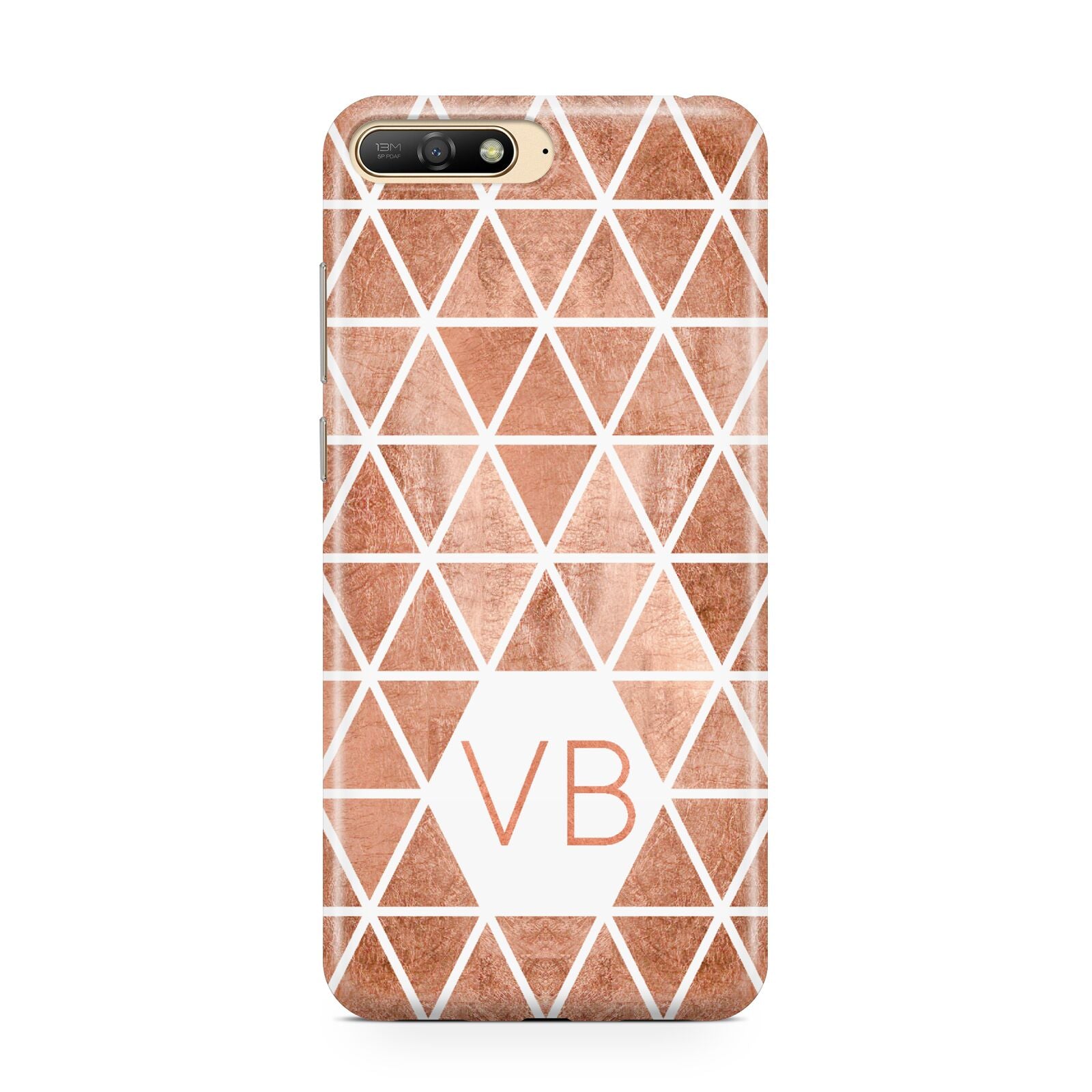 Personalised Copper Initials Huawei Y6 2018