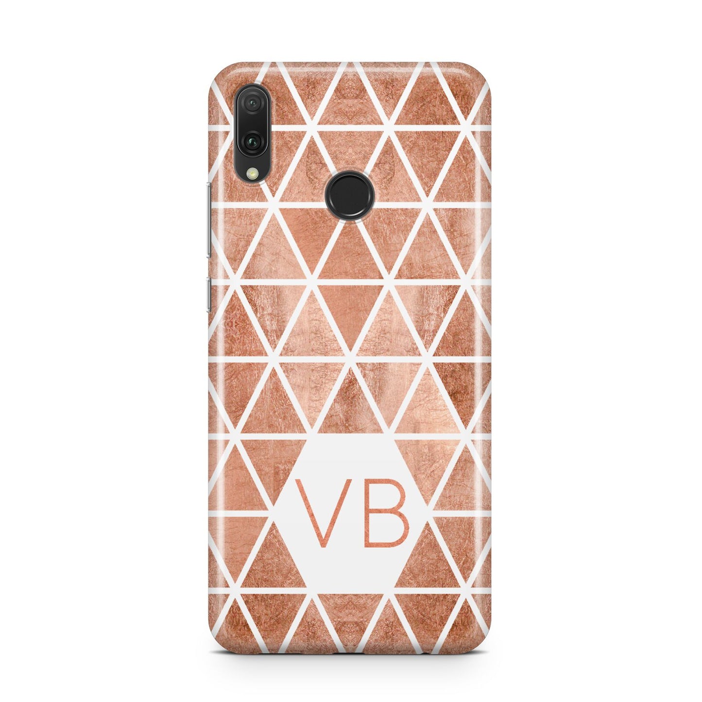 Personalised Copper Initials Huawei Y9 2019