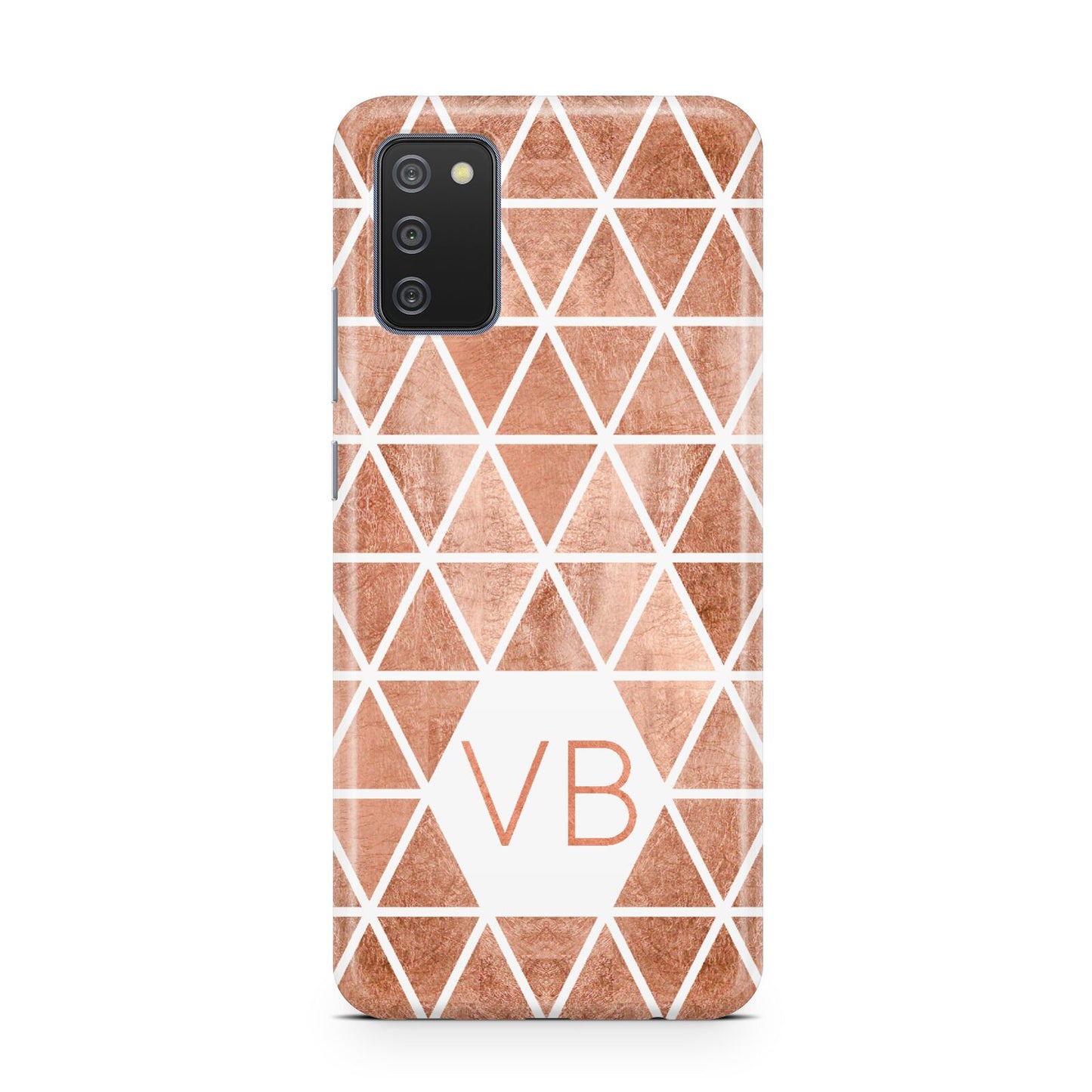 Personalised Copper Initials Samsung A02s Case