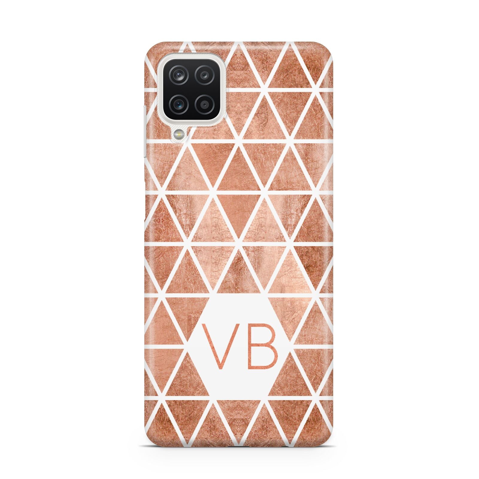 Personalised Copper Initials Samsung A12 Case